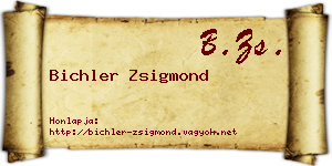 Bichler Zsigmond névjegykártya